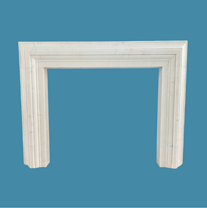 Statuary white marble surround
