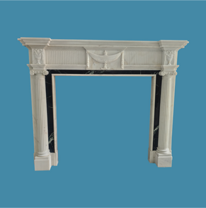 Carved pillars statuary marble