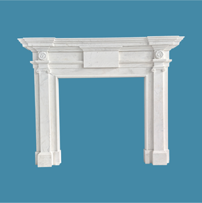 Carved flat columns statuary m