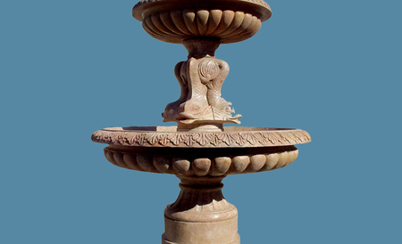 The limestone fountain with fishes S-FTN02