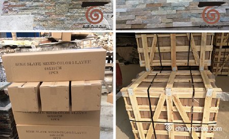 Wall stone panel for cladding