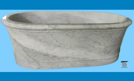 Carrara Marble Bathtub 47#