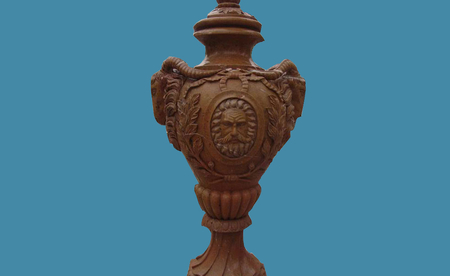 Brown-marble-urn- FLP-47