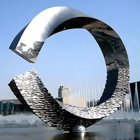 Stainless steel abstract sculpture BS-27