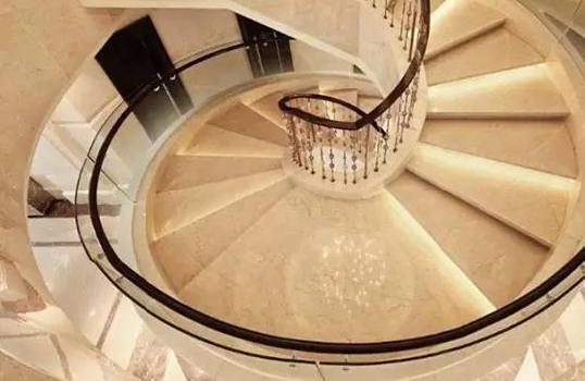 Method for making stone rotary stairs