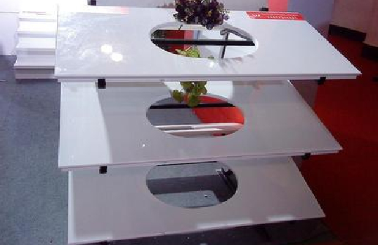 Production and processing of stone vanity