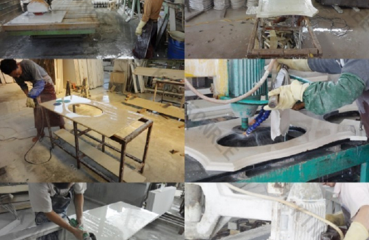 Quartz countertop and vanity top